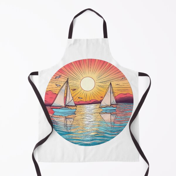 Item preview, Serene Seascape with Sailing Boats designed and sold by Win Hardy.