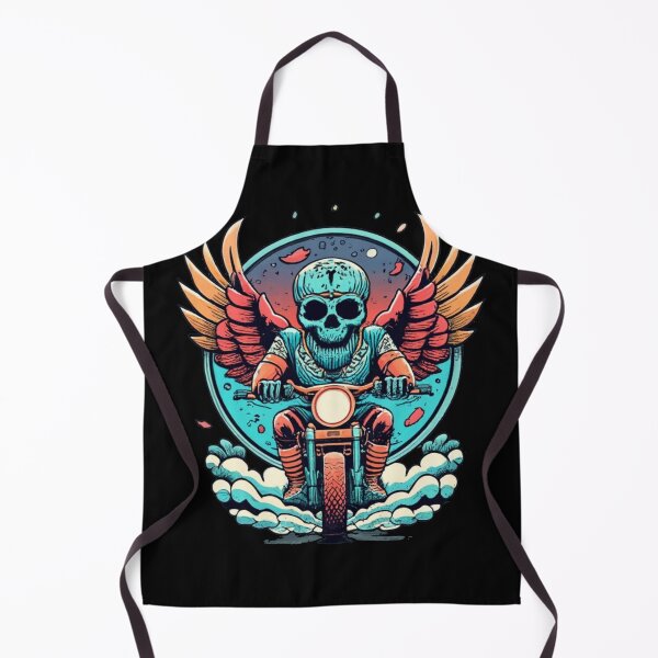 Item preview, Skeleton riding a motorcycle designed and sold by TrendyPalette.
