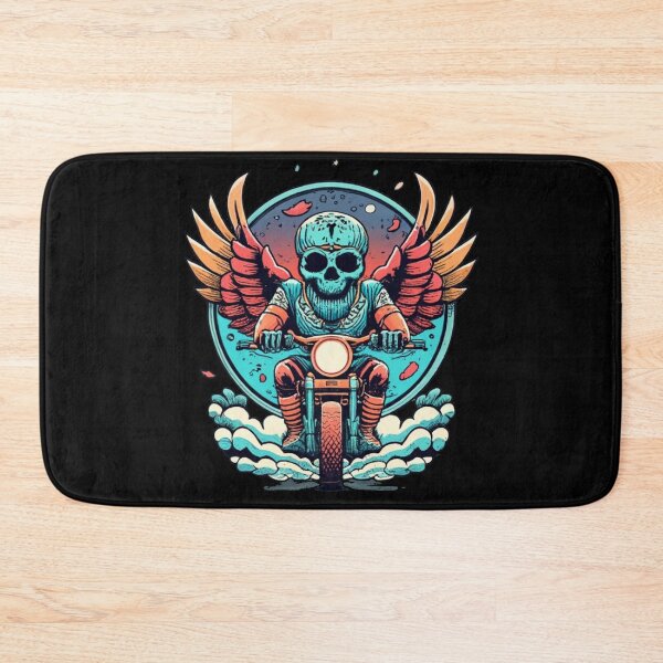 Item preview, Skeleton riding a motorcycle designed and sold by TrendyPalette.