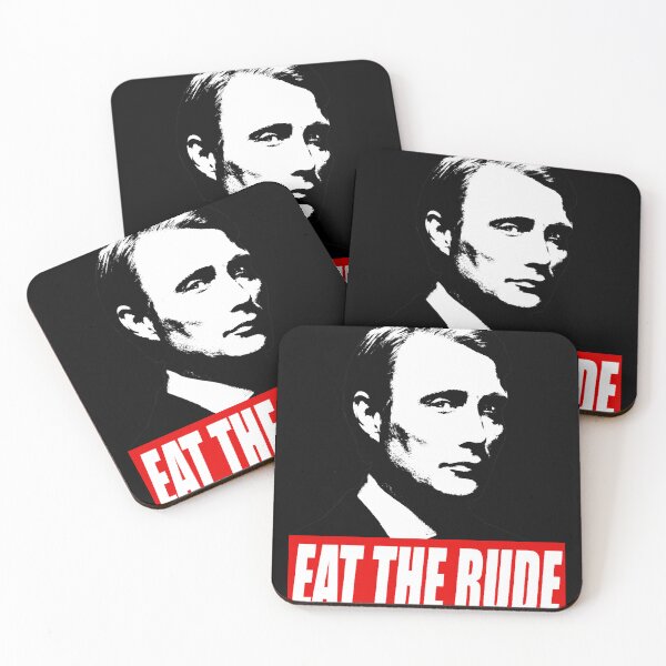 Item preview, EAT THE RUDE - Hannibal [Dark Background] designed and sold by ShopArtGalla.
