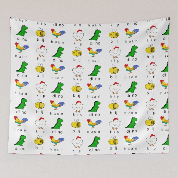 Item preview, Kip Dino Bij Haan  designed and sold by Krissys-Art.