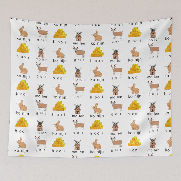 Item preview, Molen Konijn Geit Hooi designed and sold by Krissys-Art.