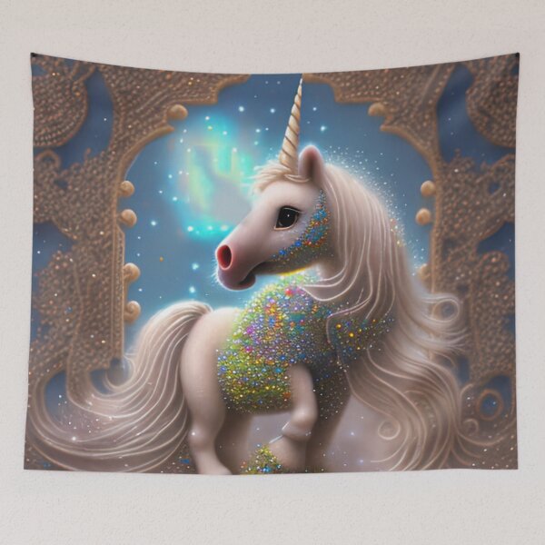 Item preview, Unicorn Pink dreams, fantasy, fable, horse, magic, glitter designed and sold by Cyber Kids.