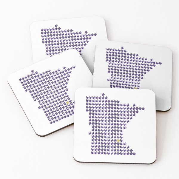 Item preview, ASL Pixel Love Minnesota State Map designed and sold by pixelsparkzone.