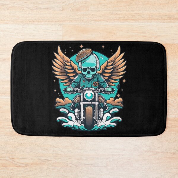 Item preview, Skeleton riding a motorcycle designed and sold by TrendyPalette.