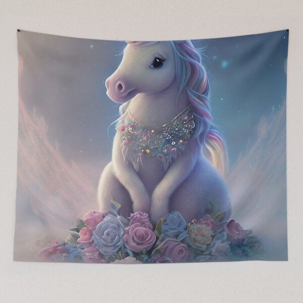 Item preview, Unicorn Pink dreams, fantasy, fable, horse, magic, glitter designed and sold by Cyber Kids.