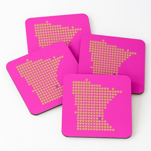 Item preview, ASL Pixel Love Minnesota State Map designed and sold by pixelsparkzone.