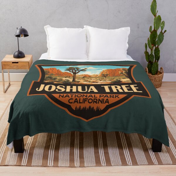 Item preview, Joshua Tree National Park Illustration Retro Badge designed and sold by KrisSidDesigns.