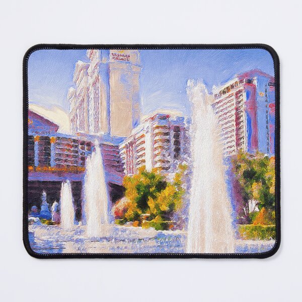Item preview, Caesars palace fountains, Las Vegas - painting designed and sold by Travelways.