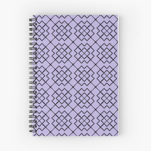 Item preview, Monochrome Elegance Geometric Symmetry Lavender Black designed and sold by mshoafcreates.