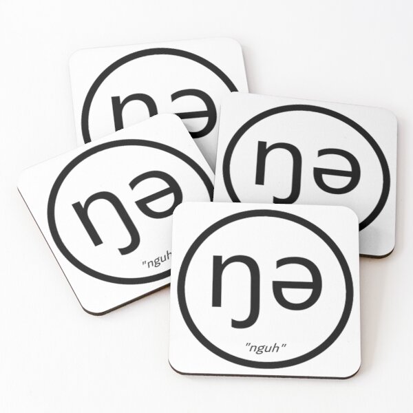Item preview, Nguh Logo in White designed and sold by AgmaSchwa.