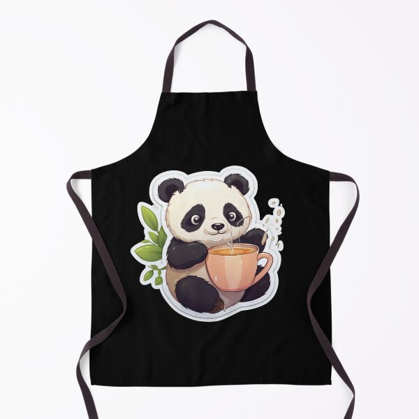Item preview, Cute panda with black coffee designed and sold by Mateusz Majcherek.