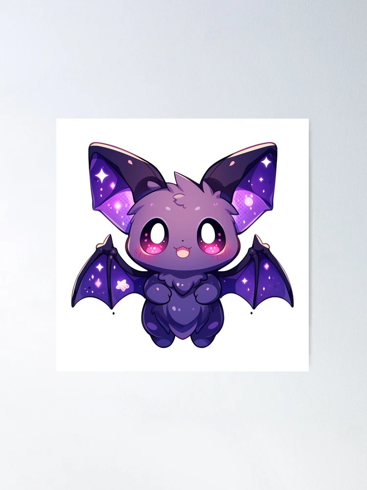 Sweet and Spooky. Pink Cute Halloween. Holographic. Bats. 