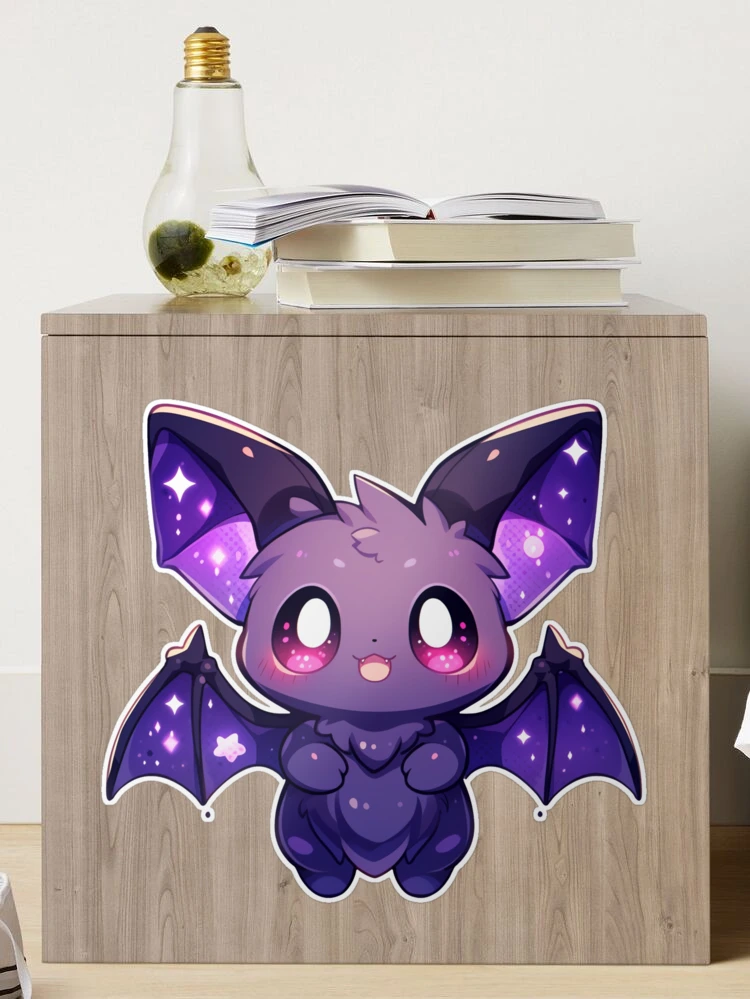 24 Autocollants LED Chauve-Souris 3D Violet - Décoration Halloween Lumineuse Pour Mur Et Fenêtre
