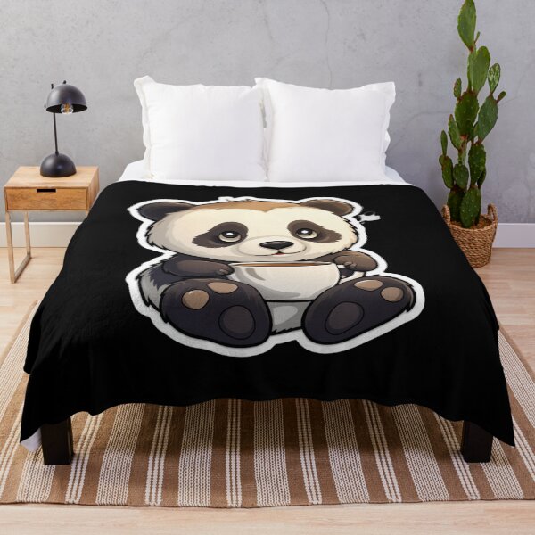 Item preview, Cute panda with black coffee designed and sold by Mateusz Majcherek.