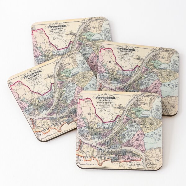 Item preview, The cities of Pittsburgh and Allegheny, 1876 designed and sold by Francespoppy.