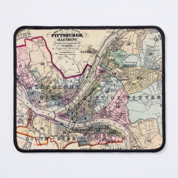 Item preview, The cities of Pittsburgh and Allegheny, 1876 designed and sold by Francespoppy.