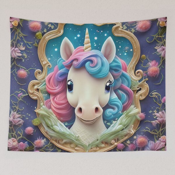 Item preview, Unicorn Pink dreams, fantasy, fable, horse, magic, glitter designed and sold by Cyber Kids.