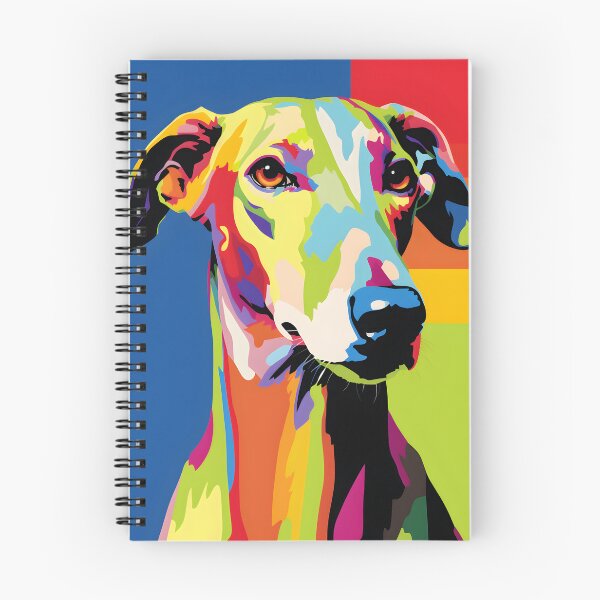 Item preview, Galgo espanol portrait art. animal colorful. Animal throw pillow.  designed and sold by formform.