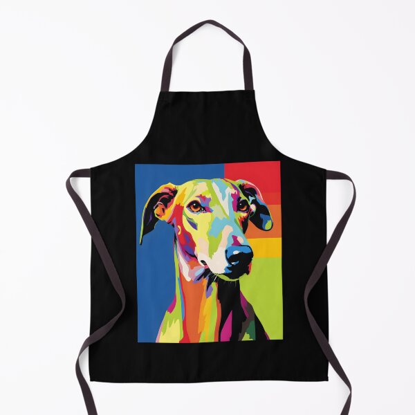 Item preview, Galgo espanol portrait art. animal colorful. Animal throw pillow.  designed and sold by formform.