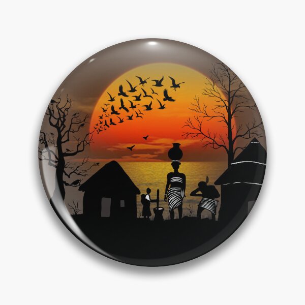 Item preview, Beautiful and colorful sunset in Africa. designed and sold by elatedclothing.