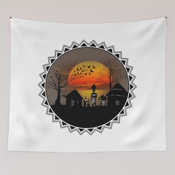 Item preview, Beautiful and colorful sunset in Africa. designed and sold by elatedclothing.