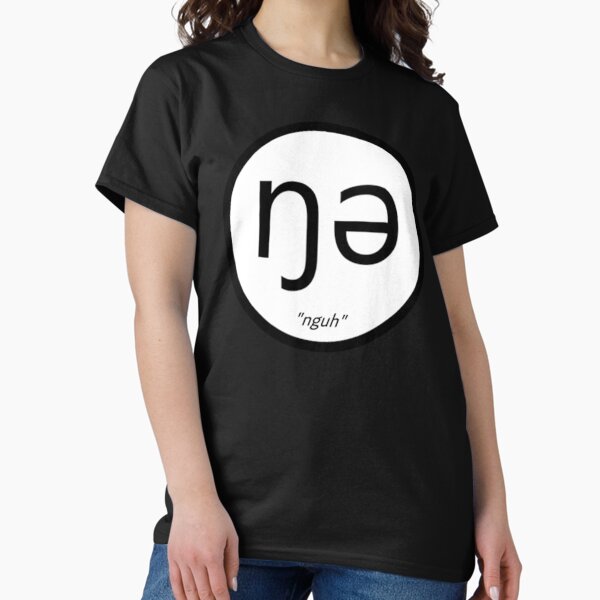 Nguh Logo Merch, in Black or Purple Classic T-Shirt