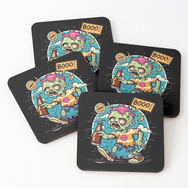 Item preview, Zombies with beer designed and sold by TrendyPalette.