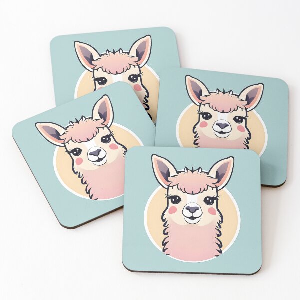 Artikelvorschau, Süßes Kawaii-Alpaka entworfen und verkauft von DesignsBuyGem.
