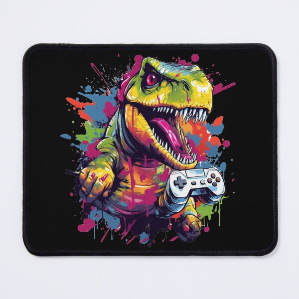 Item preview, Dinosaurs Dinosaur Gaming Dino Gamer designed and sold by ArtFromBeyond.