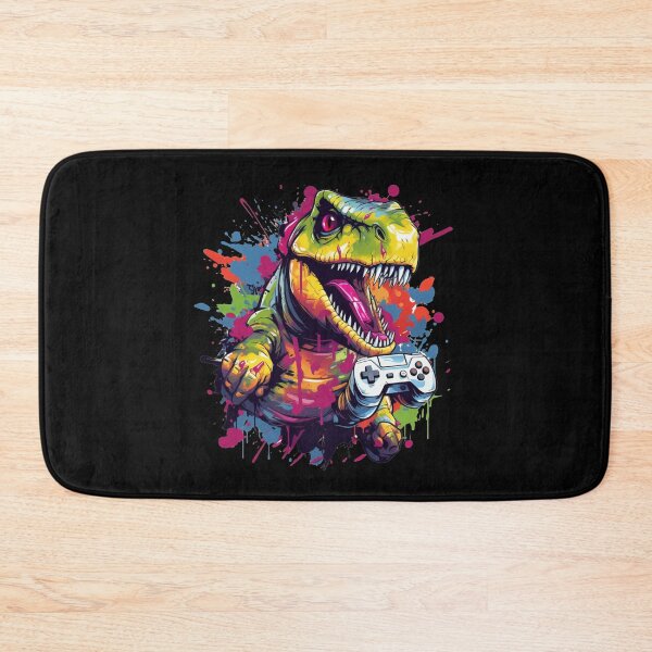 Item preview, Dinosaurs Dinosaur Gaming Dino Gamer designed and sold by ArtFromBeyond.