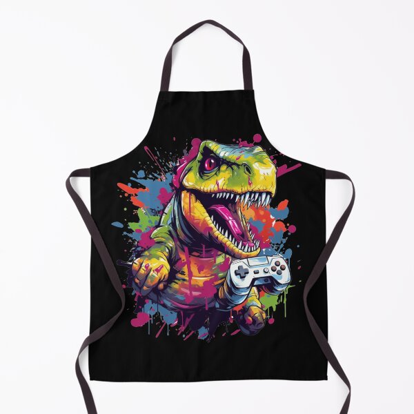 Item preview, Dinosaurs Dinosaur Gaming Dino Gamer designed and sold by ArtFromBeyond.