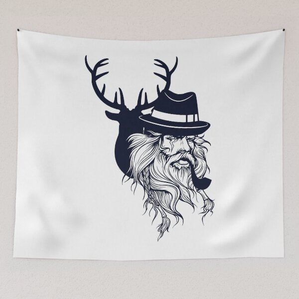 Item preview, COOL OLD SMOKING MAN DESIGN designed and sold by Super3.