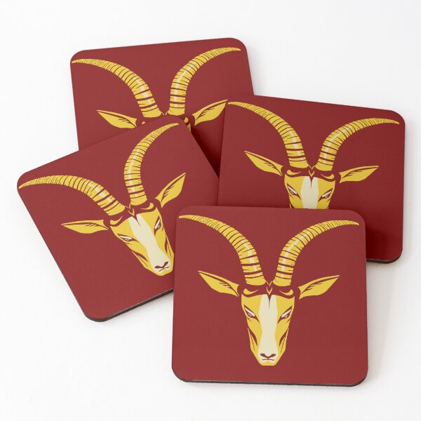 Item preview, Amalthaea, the Golden Goat - Dark Red designed and sold by AtithasosTragos.