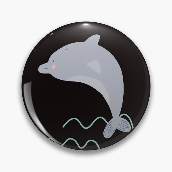 Item preview, Delfin saltando fuera del agua negro designed and sold by DofinaSur.