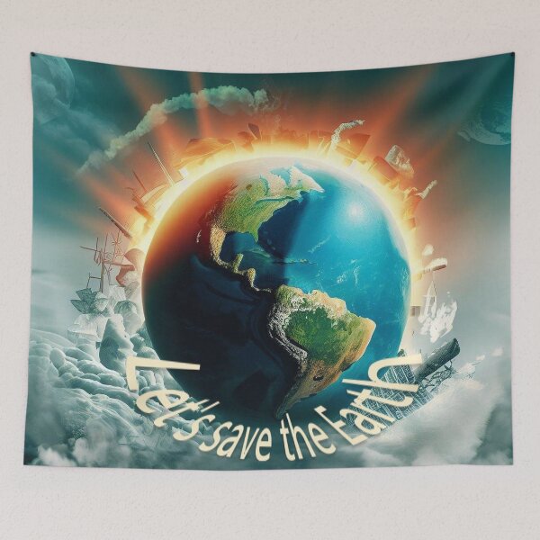 Item preview, Let's save the Earth globe in crisis designed and sold by JaroDesign2023.