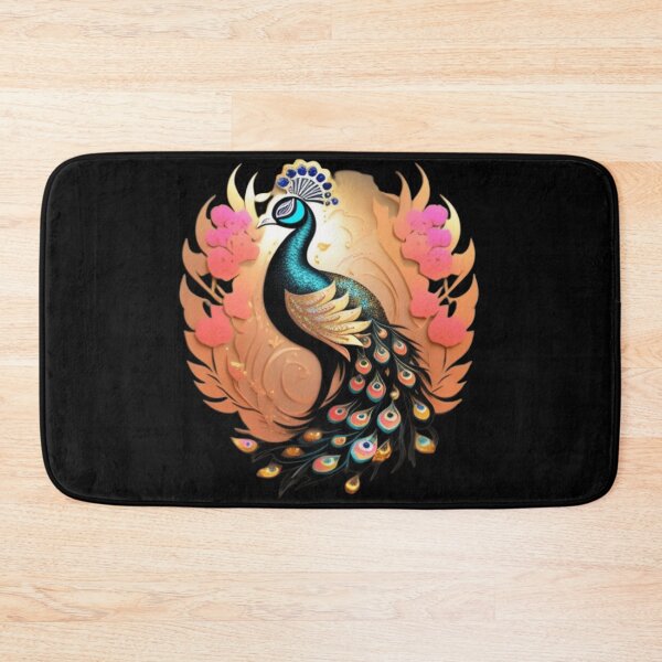 Item preview, Black and gold Peacock  designed and sold by Roxburylane.