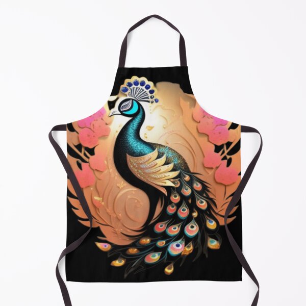Item preview, Black and gold Peacock designed and sold by Roxburylane.