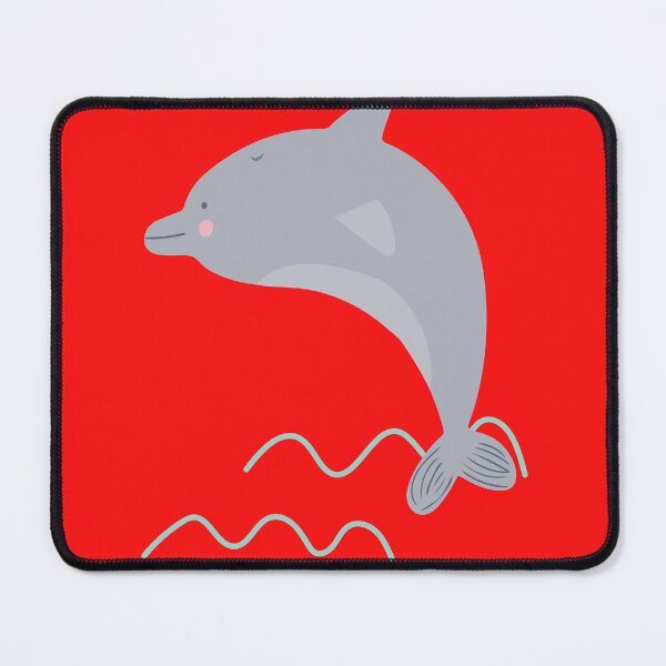 Item preview, Delfin saltando fuera del agua rojo designed and sold by DofinaSur.