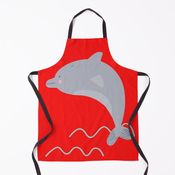 Item preview, Delfin saltando fuera del agua rojo designed and sold by DofinaSur.
