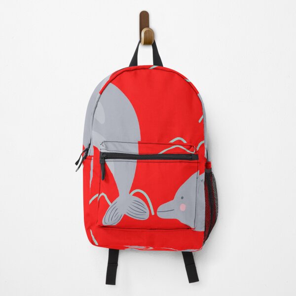 Item preview, Delfin saltando fuera del agua rojo designed and sold by DofinaSur.