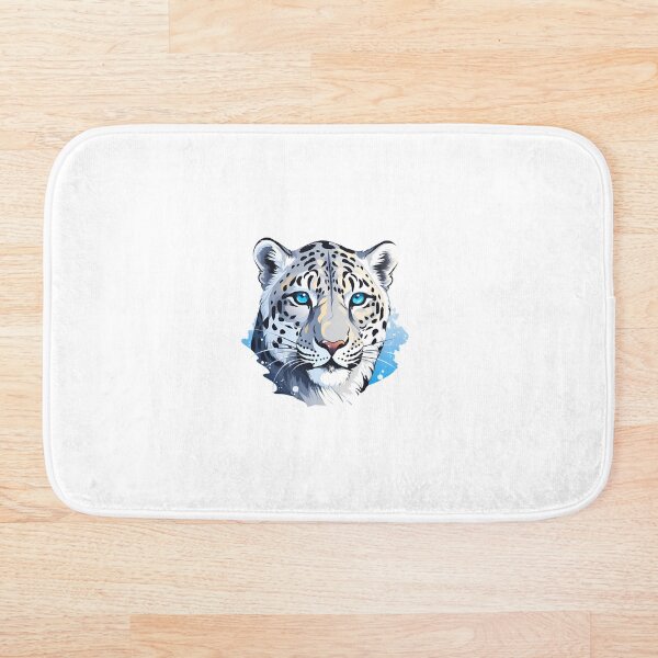 Item preview, Artistic Style Snow Leopard White Jaguar Cartoon Leopard Jaguar Sticker, wall arts, Art Prints and More designed and sold by Kevin Lou.