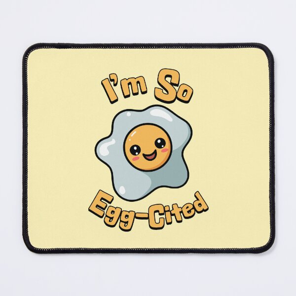 Item preview, I'm So Egg-Cited! Cute Egg Cartoon designed and sold by PMCreative.