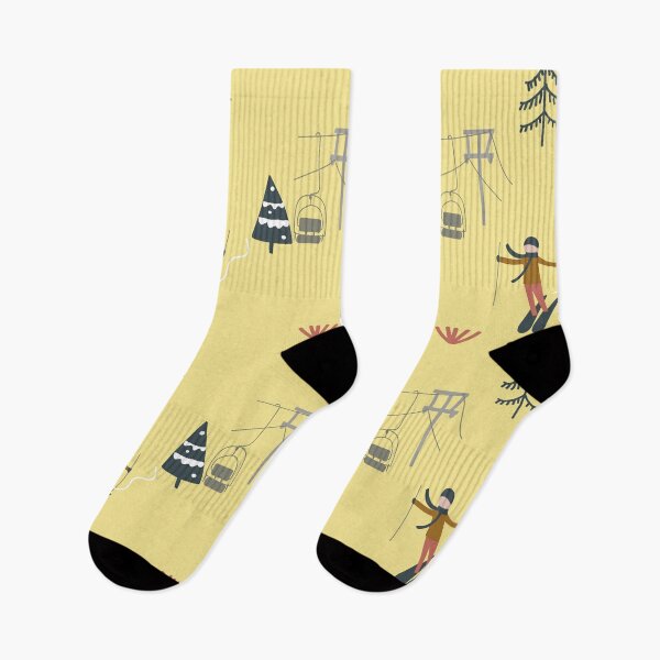 Item preview, downhill skier yellow designed and sold by DofinaSur.