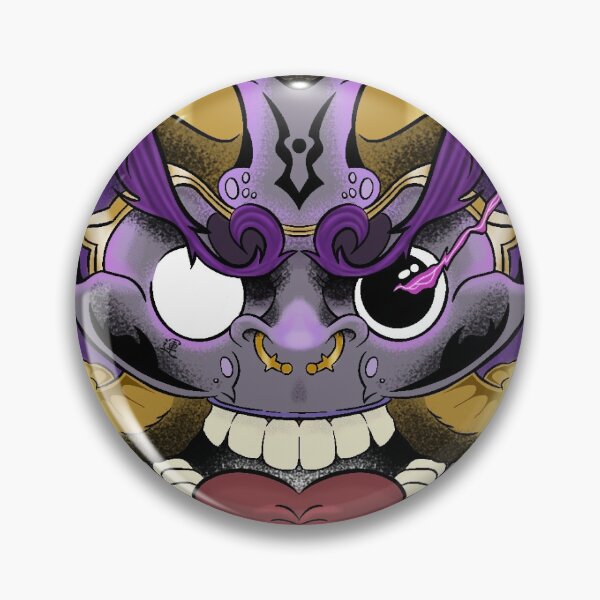Item preview, Purple Daruma: Golden Elegance with a Rebellious Touch designed and sold by memink.