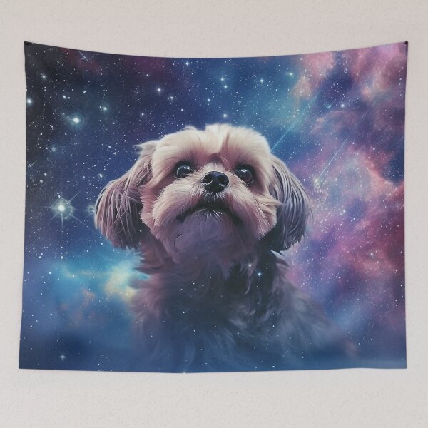 Item preview, Maltese Dog in Space designed and sold by MythicPrompts.