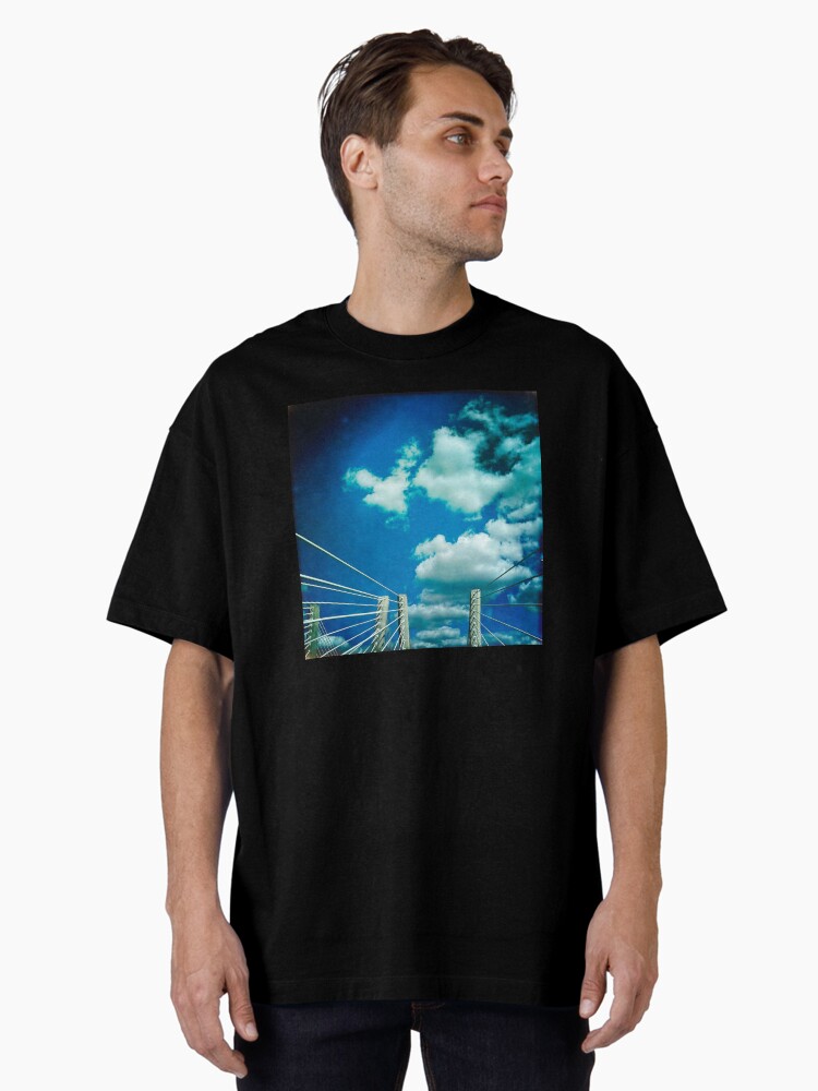 Thumbnail 2 of 7, Oversized T-Shirt, Goethals Bridge #4 designed and sold by OneDayArt.