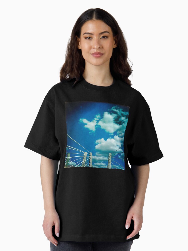 Thumbnail 1 of 7, Oversized T-Shirt, Goethals Bridge #4 designed and sold by OneDayArt.