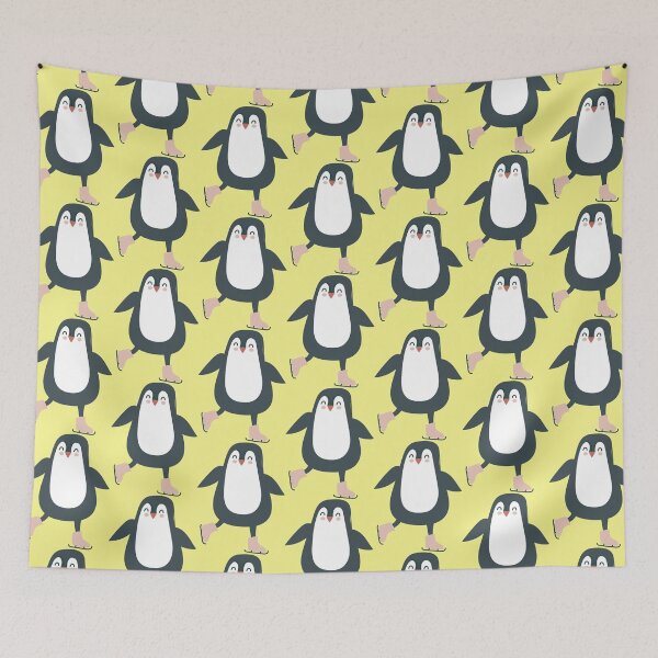 Item preview, Skating Penguin yellow designed and sold by DofinaSur.
