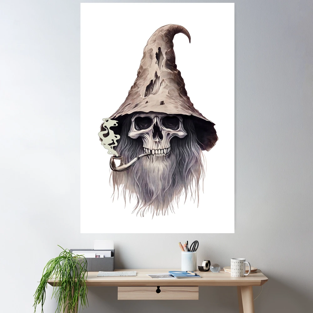 wizard skull x リトルミス プリント 版画 Wizard skull : r/painting